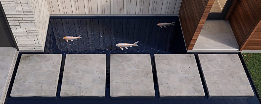 Butterfly Koi Pond and Floating Walk at 20014 Boggy Ford Rd