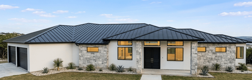 Custom Hill Country home elevation