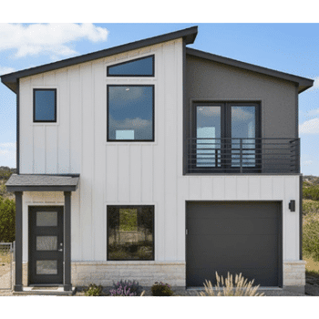 Custom modern home front elevation