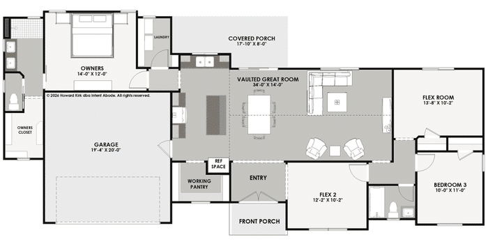 The Monticello floor plan